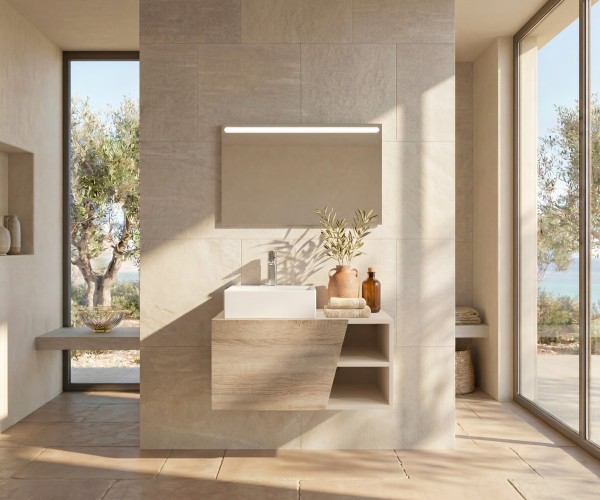 Pack CANNES + espejo LED + lavabo
