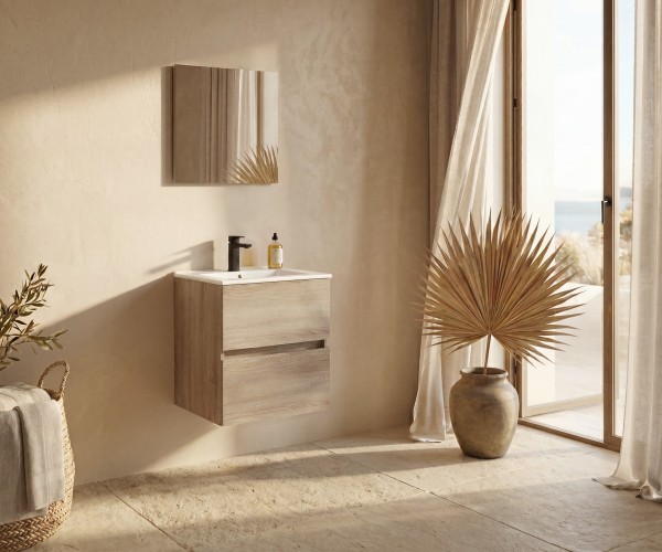 Pack CARCANS + lavabo + espejo liso 2