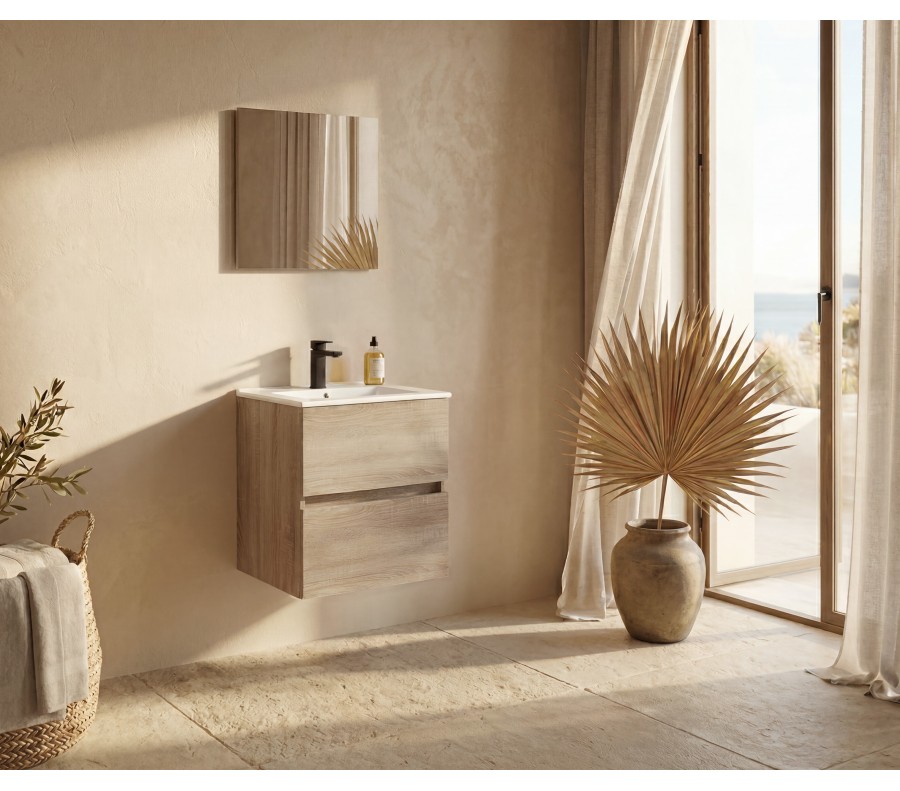 Pack CARCANS + lavabo + espejo liso