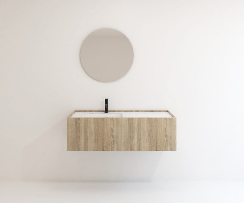 Pack GALIBIER + lavabo Dekton + espejo circular