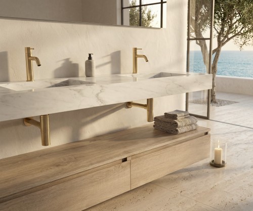 Pack ORIGINE PETRALIGNUM + lavabo + espejo LED