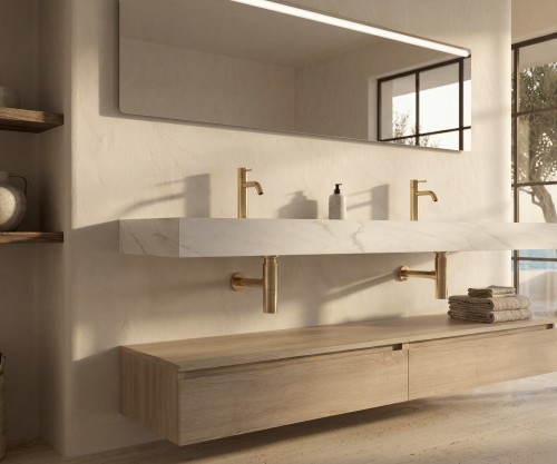 Pack ORIGINE PETRALIGNUM + lavabo + espejo LED