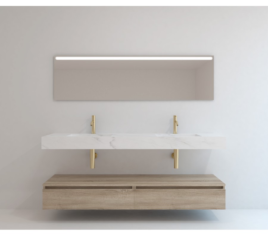 Pack ORIGINE PETRALIGNUM + lavabo + espejo LED