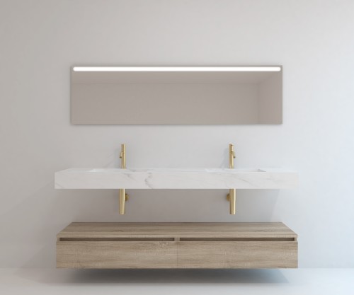 Pack ORIGINE PETRALIGNUM + lavabo + espejo LED
