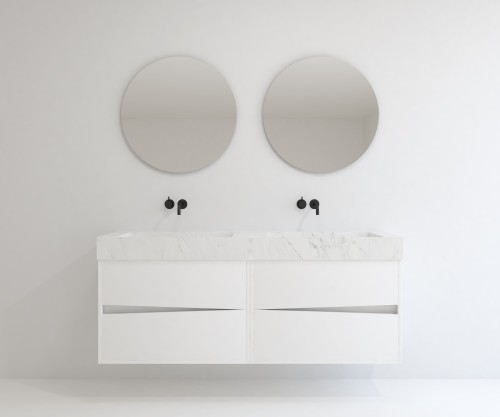 Pack DENAIN + lavabo Dekton + espejo circular