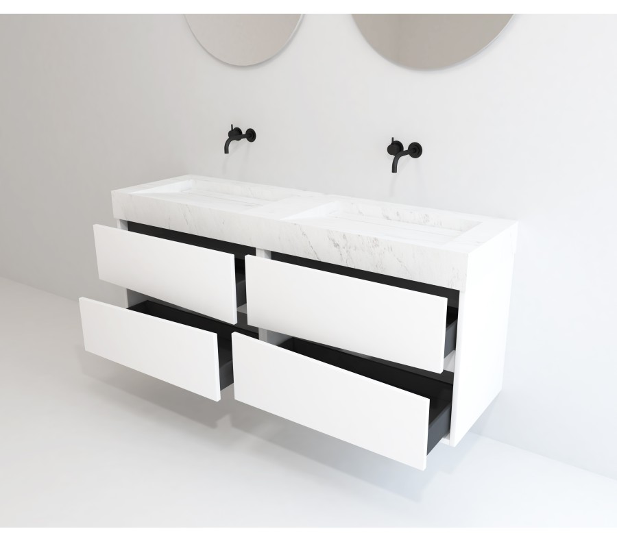 Pack DENAIN + lavabo Dekton + espejo circular