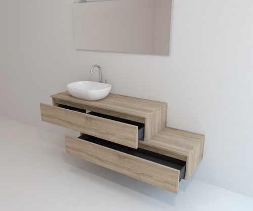 Pack SANCY + lavabo + espejo + foco LED