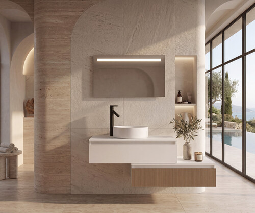 Pack TABOR + lavabo + espejo LED