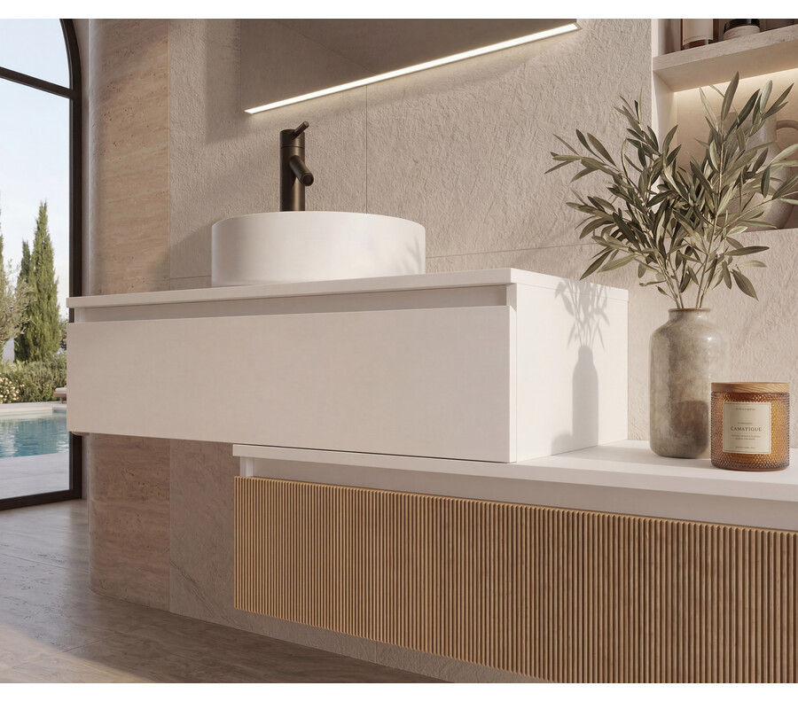Pack TABOR + lavabo + espejo LED