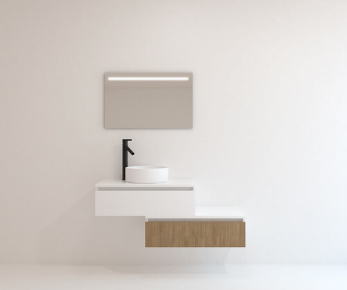 Pack TABOR + lavabo + espejo LED