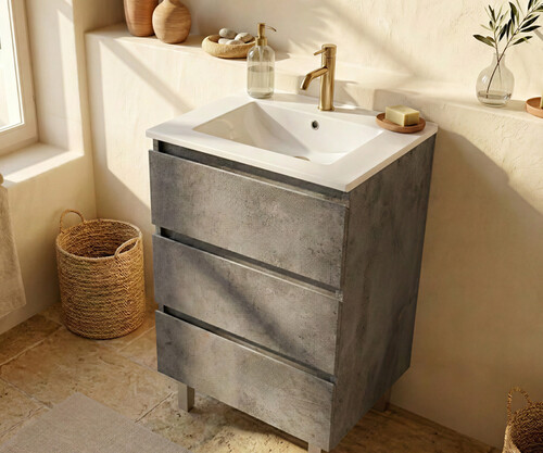 Pack ALEGHE+ lavabo + espejo liso