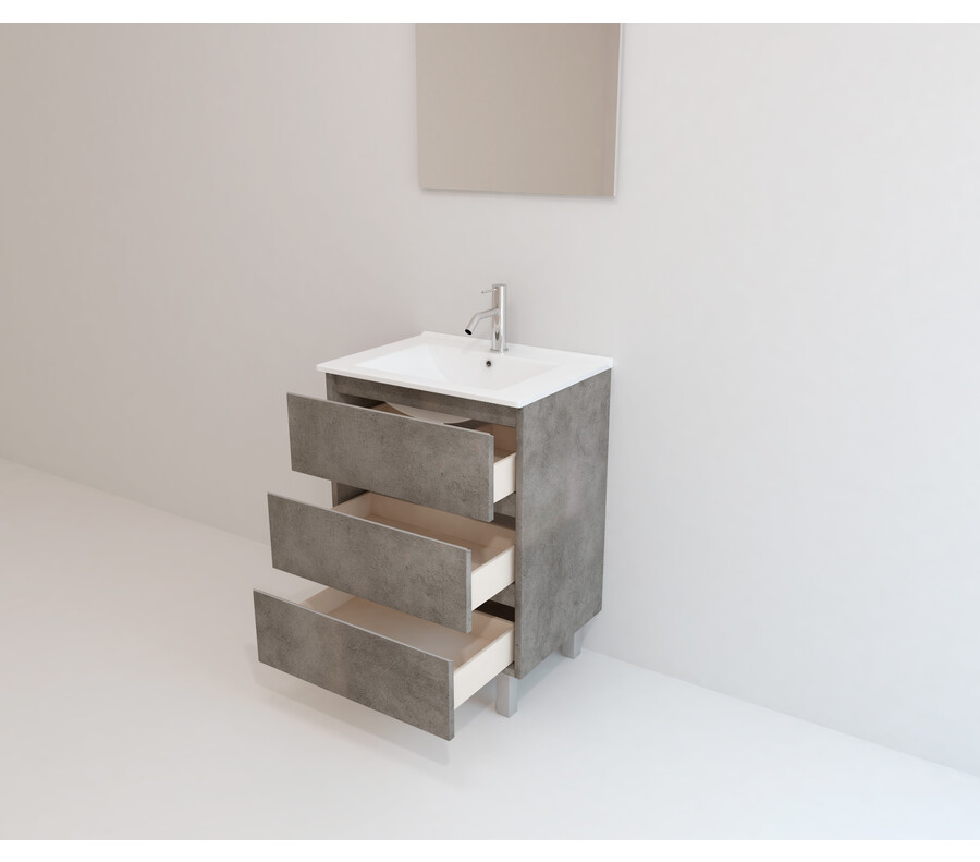 Pack ALEGHE+ lavabo + espejo liso