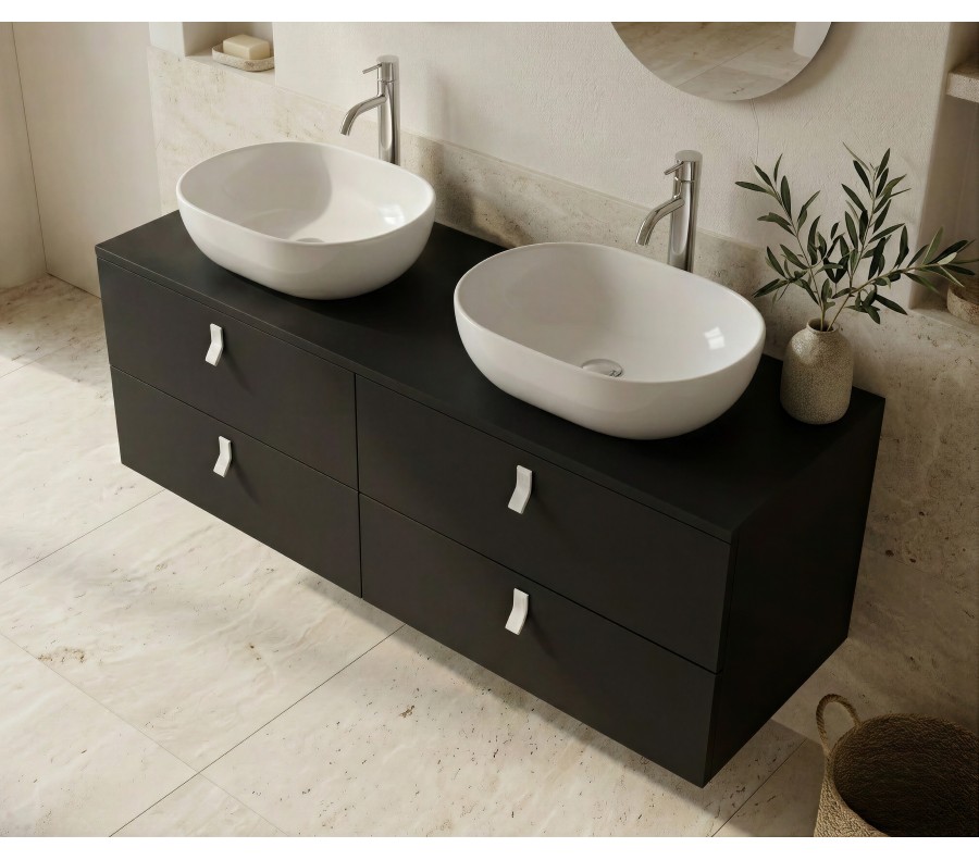 Pack ALEGHE COULEURS + lavabo + espejo cápsula