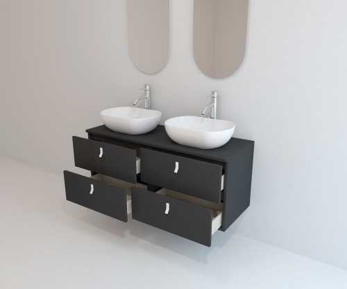 Pack ALEGHE COULEURS + lavabo + espejo cápsula