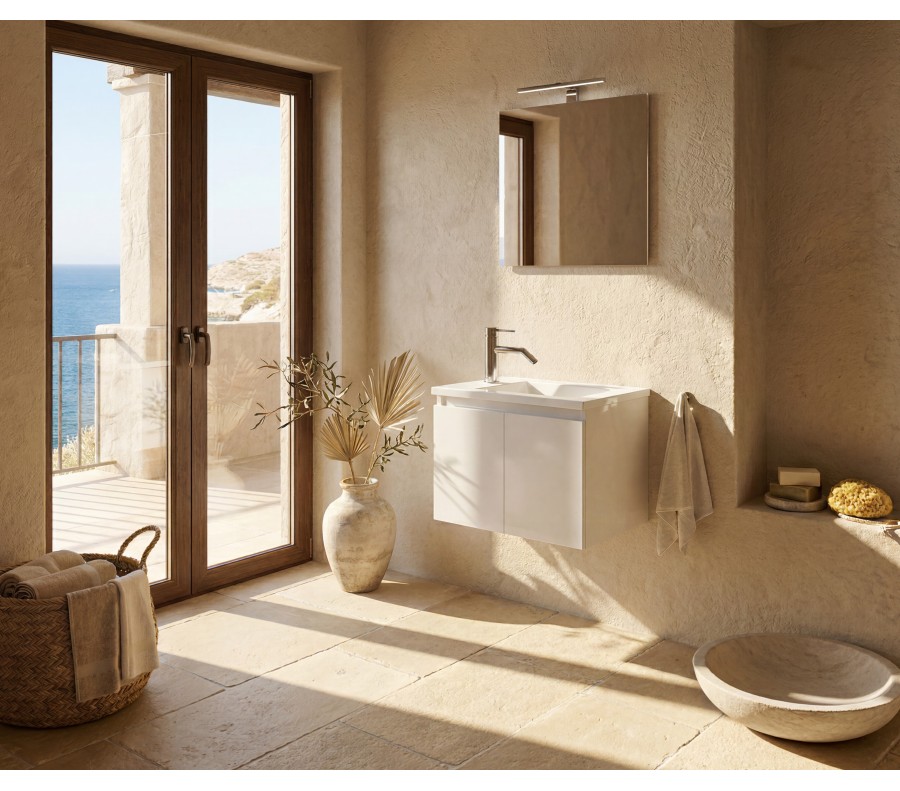 Pack ONET + lavabo + espejo + foco LED