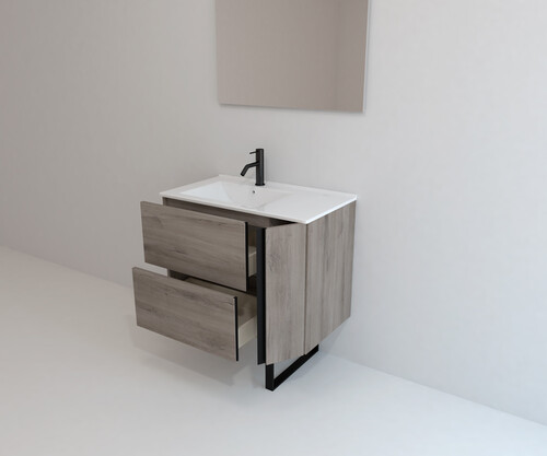Pack ALEGHE PIED + lavabo + espejo liso