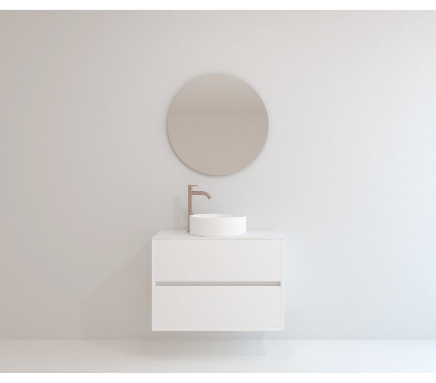 Pack SASSIÈRE + encimera Dekton + lavabo + espejo redondo