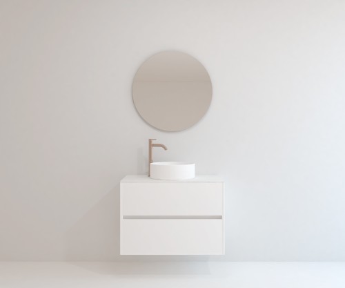 Pack SASSIÈRE + encimera Dekton + lavabo + espejo redondo