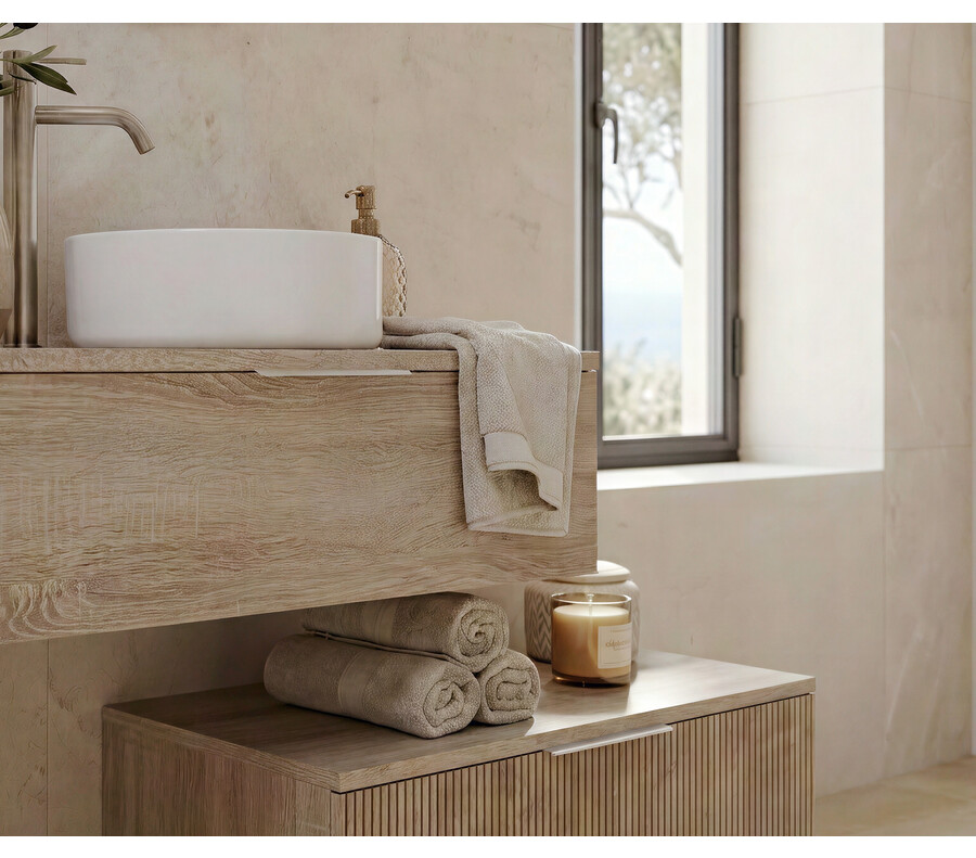 Pack CANTAL + lavabo + espejo circular