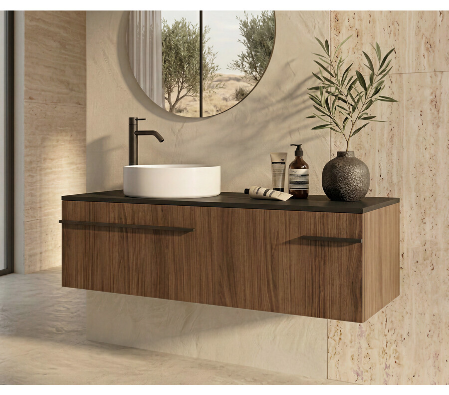Pack VOUGLANS + lavabo + espejo redondo