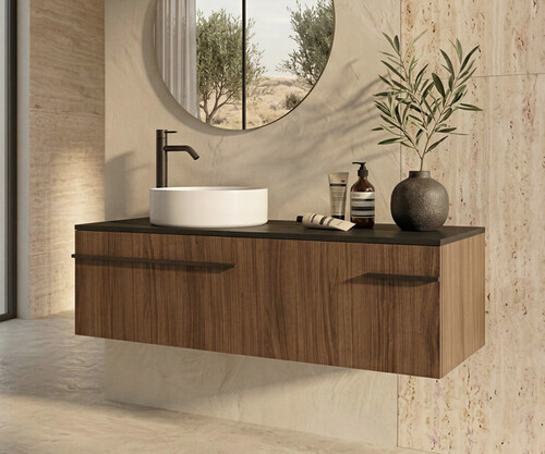 Pack VOUGLANS + lavabo + espejo redondo