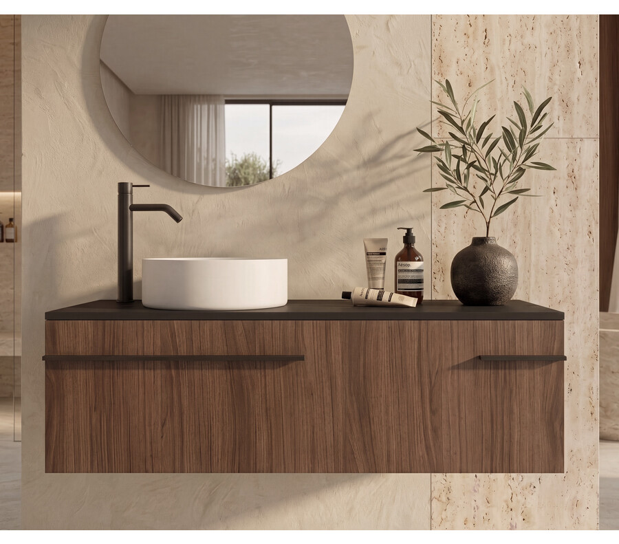 Pack VOUGLANS + lavabo + espejo redondo