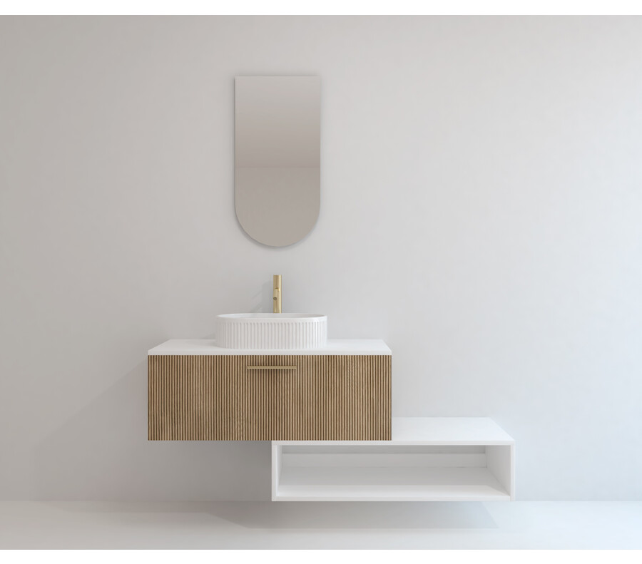 Pack MONTREUX + lavabo estriado + espejo alma