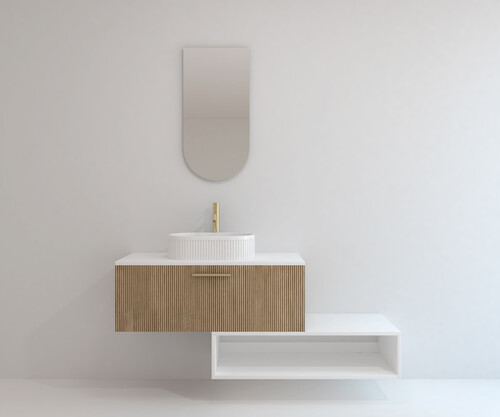 Pack MONTREUX + lavabo estriado + espejo alma