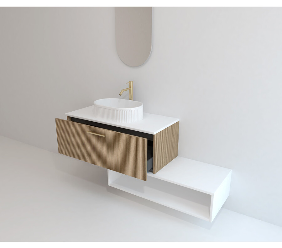 Pack MONTREUX + lavabo estriado + espejo alma