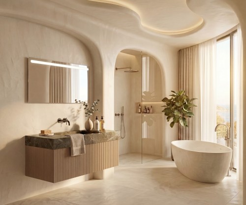 Pack NEOUVIELLE + lavabo Dekton + espejo LED