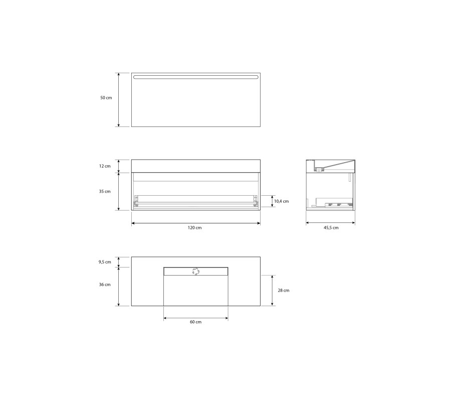 Pack NEOUVIELLE + lavabo Dekton + espejo LED