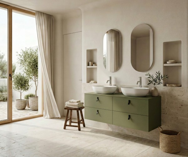 Pack ALEGHE COULEURS + lavabo + espejo cápsula