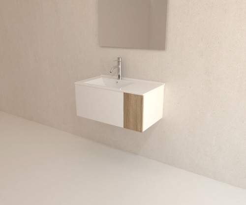 Pack YVOIRE + lavabo + espejo LED