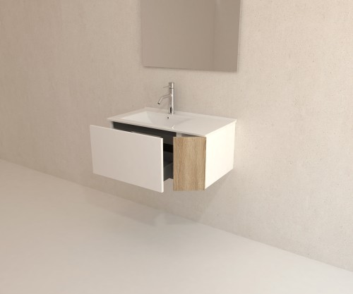 Pack YVOIRE + lavabo + espejo LED