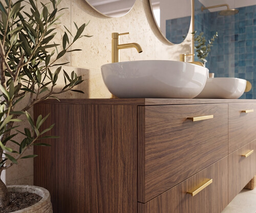 Pack CHAMELET + lavabo + espejo circular
