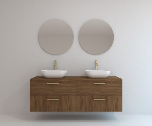 Pack CHAMELET + lavabo + espejo circular