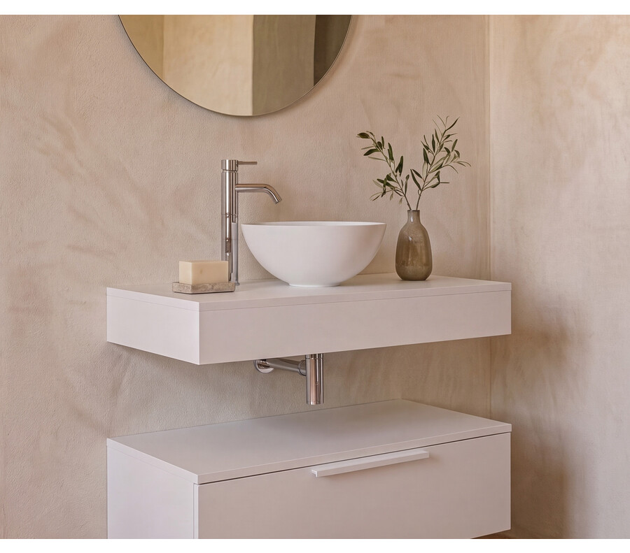 Pack CLERMONT + lavabo + espejo circular