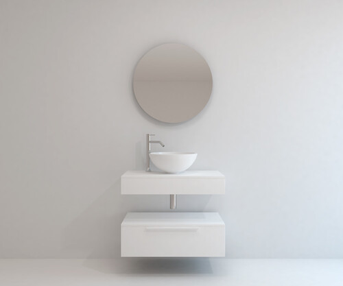 Pack CLERMONT + lavabo + espejo circular