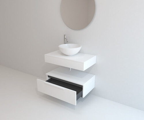 Pack CLERMONT + lavabo + espejo circular