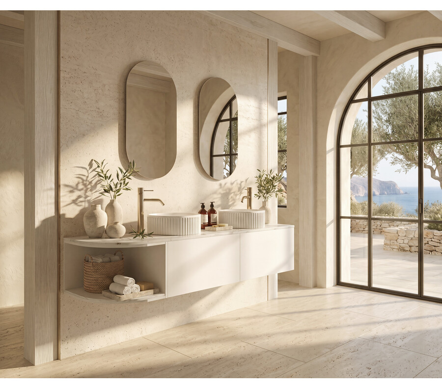 Pack CASSIS + encimera Dekton + lavabo estriado