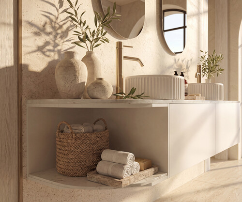 Pack CASSIS + encimera Dekton + lavabo estriado