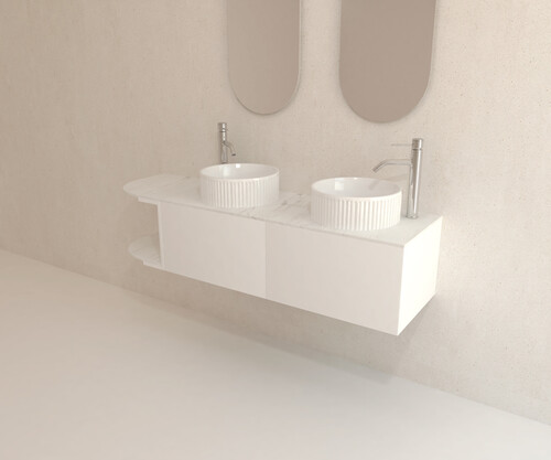 Pack CASSIS + encimera Dekton + lavabo estriado