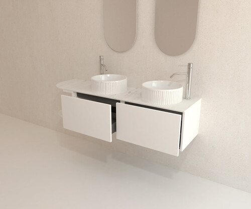 Pack CASSIS + encimera Dekton + lavabo estriado