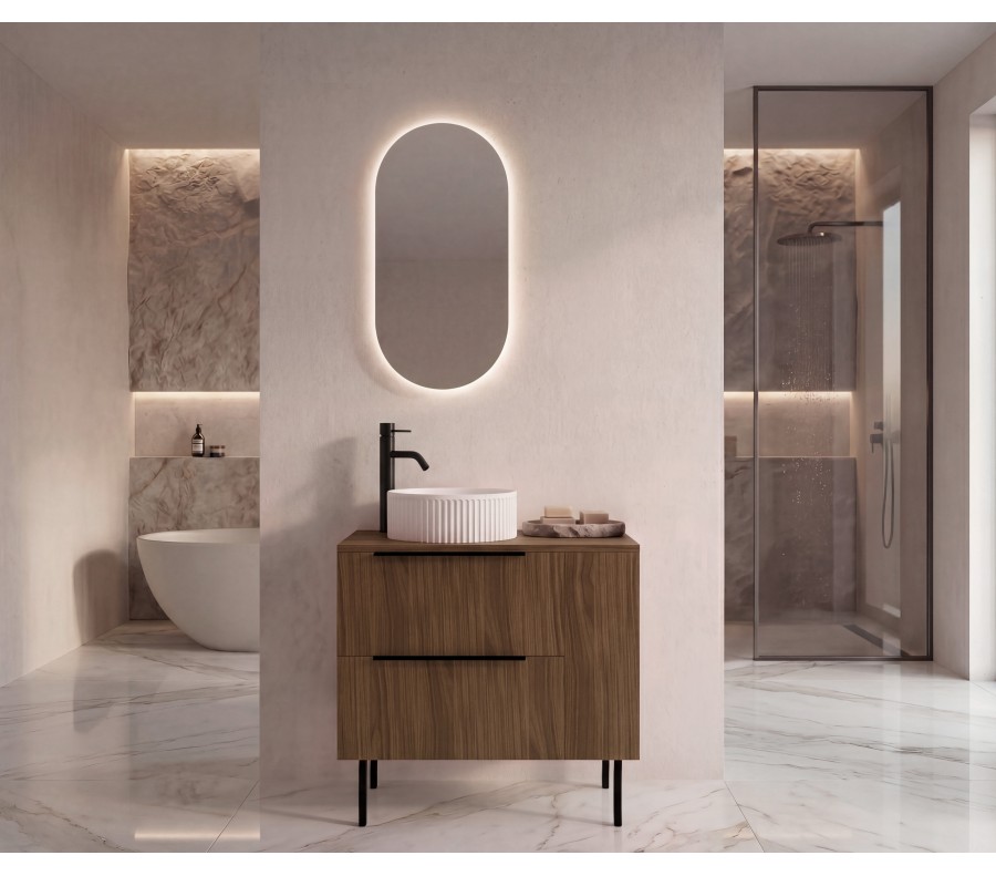 Pack NANTERRE + lavabo estriado