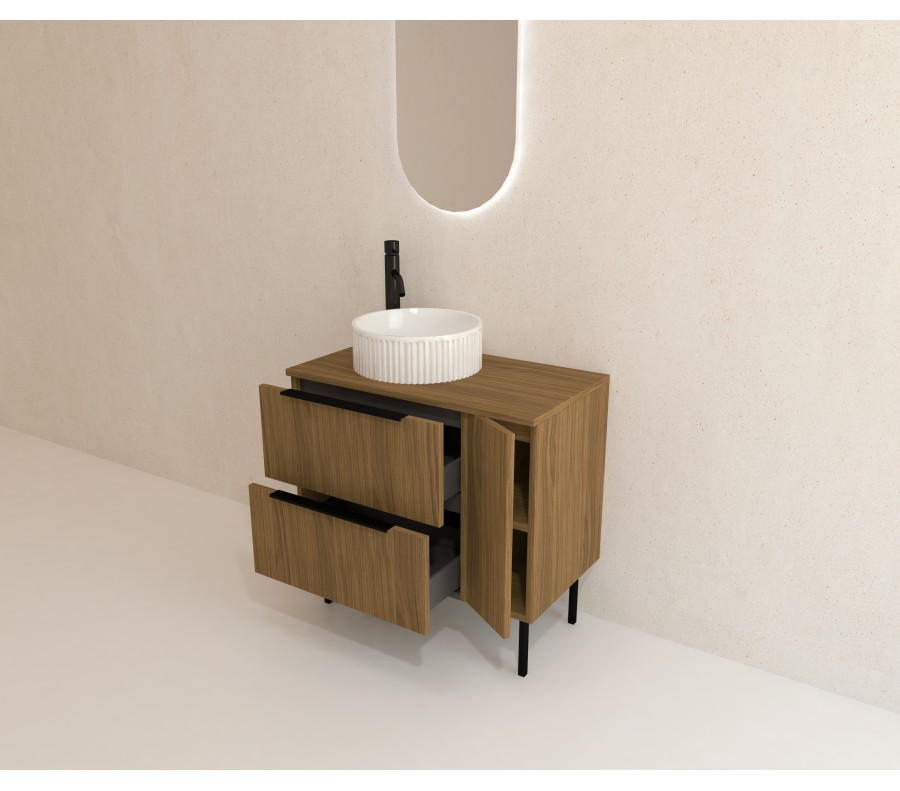 Pack NANTERRE + lavabo estriado