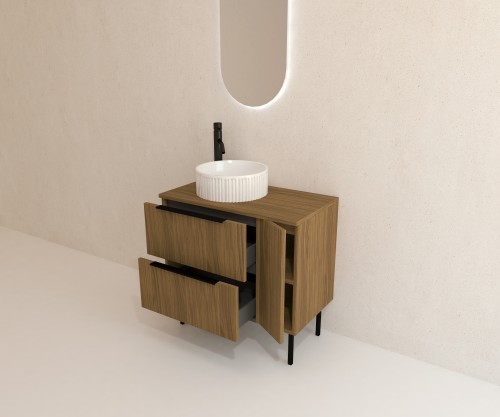 Pack NANTERRE + lavabo estriado