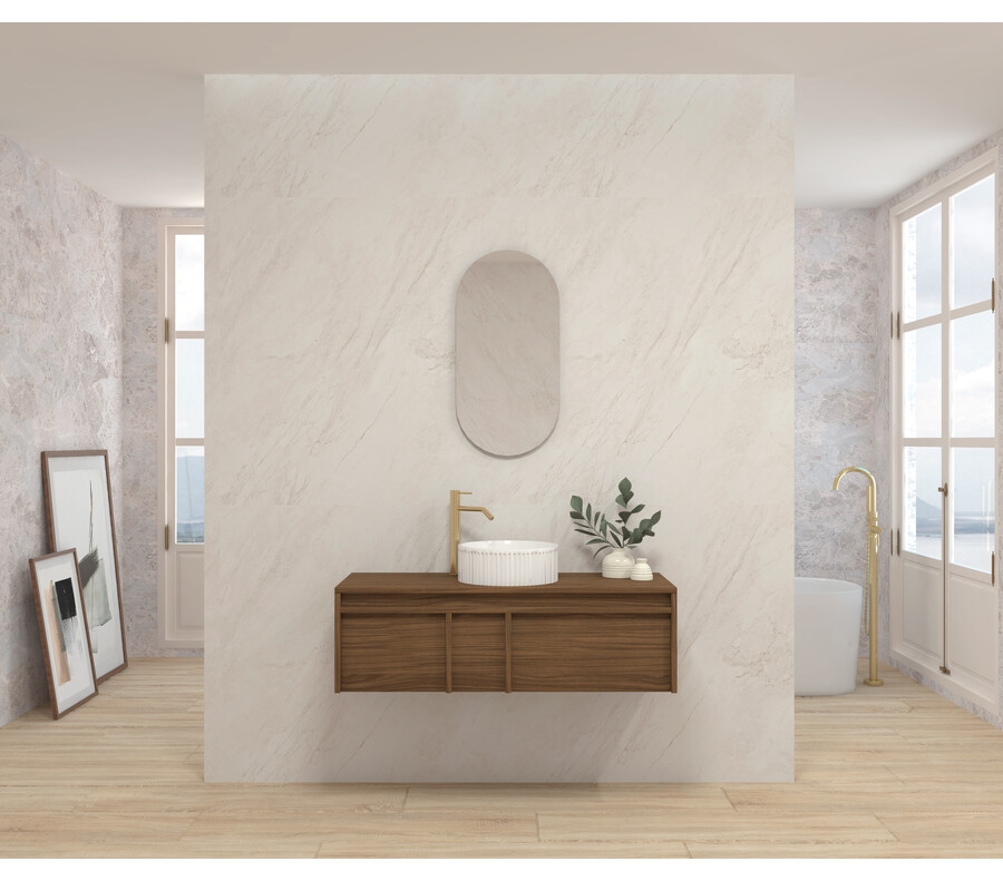 Pack LUBÉRON  + lavabo + espejo circular