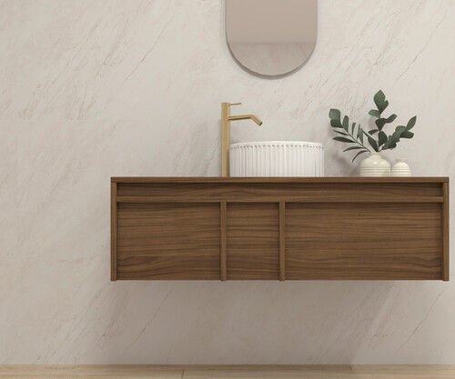 Pack LUBÉRON  + lavabo + espejo circular