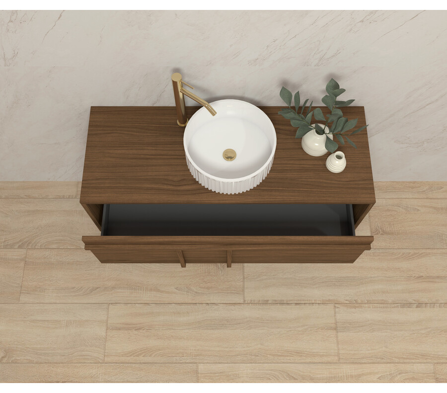 Pack LUBÉRON  + lavabo + espejo circular