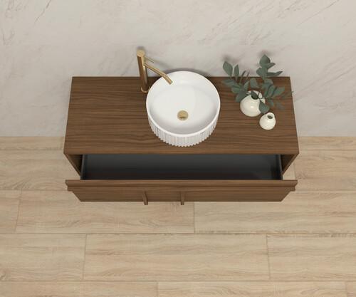 Pack LUBÉRON  + lavabo + espejo circular